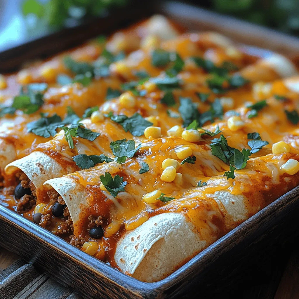 In the realm of comfort food, few dishes evoke the same level of warmth and satisfaction as Spicy Cheesy Ground Beef Enchiladas. This delightful meal combines seasoned ground beef, gooey cheese, and a flavorful enchilada sauce, all enveloped in soft tortillas. It's a dish that not only warms the belly but also nurtures the soul, making it a beloved staple in many households.