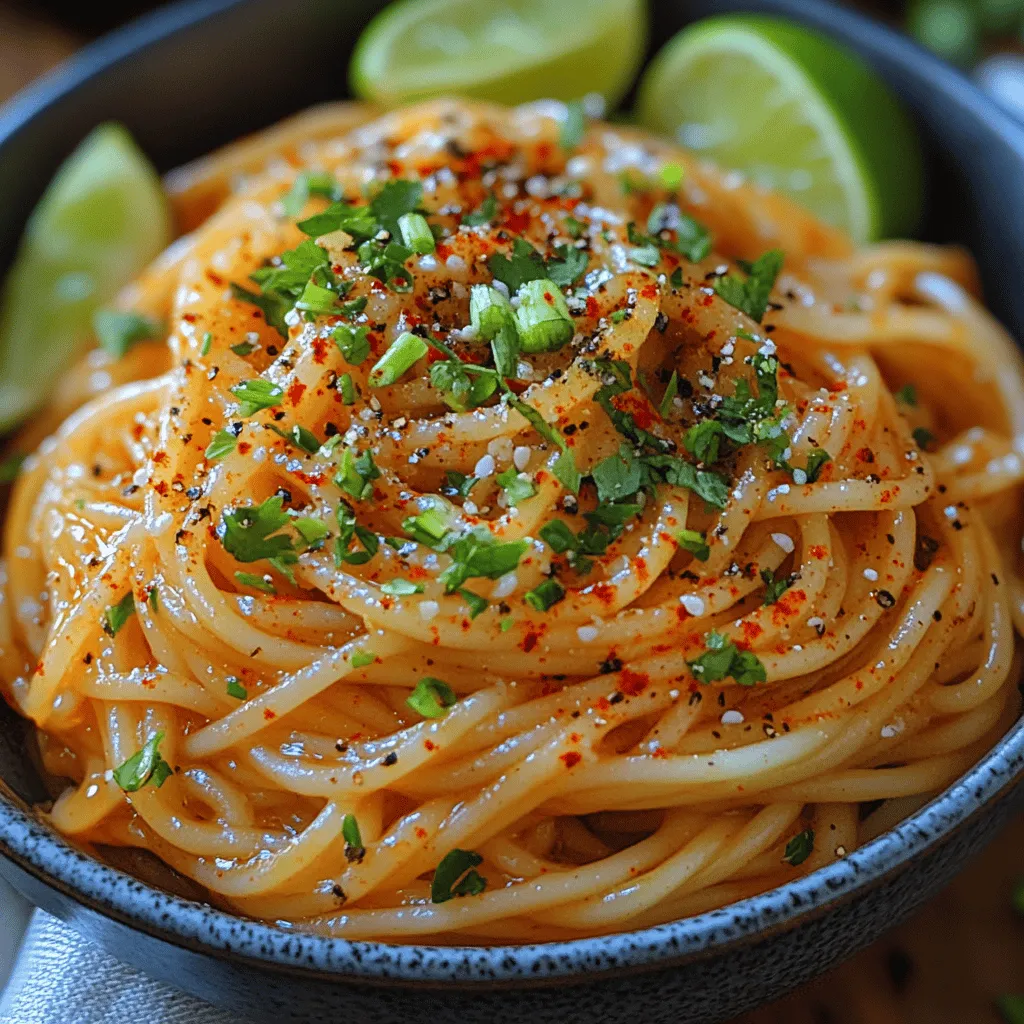 Creating the perfect Chili Garlic Butter Noodles starts with understanding the essential components of the dish. Each ingredient plays a critical role in developing the final flavor profile, resulting in a dish that is both savory and satisfying.
