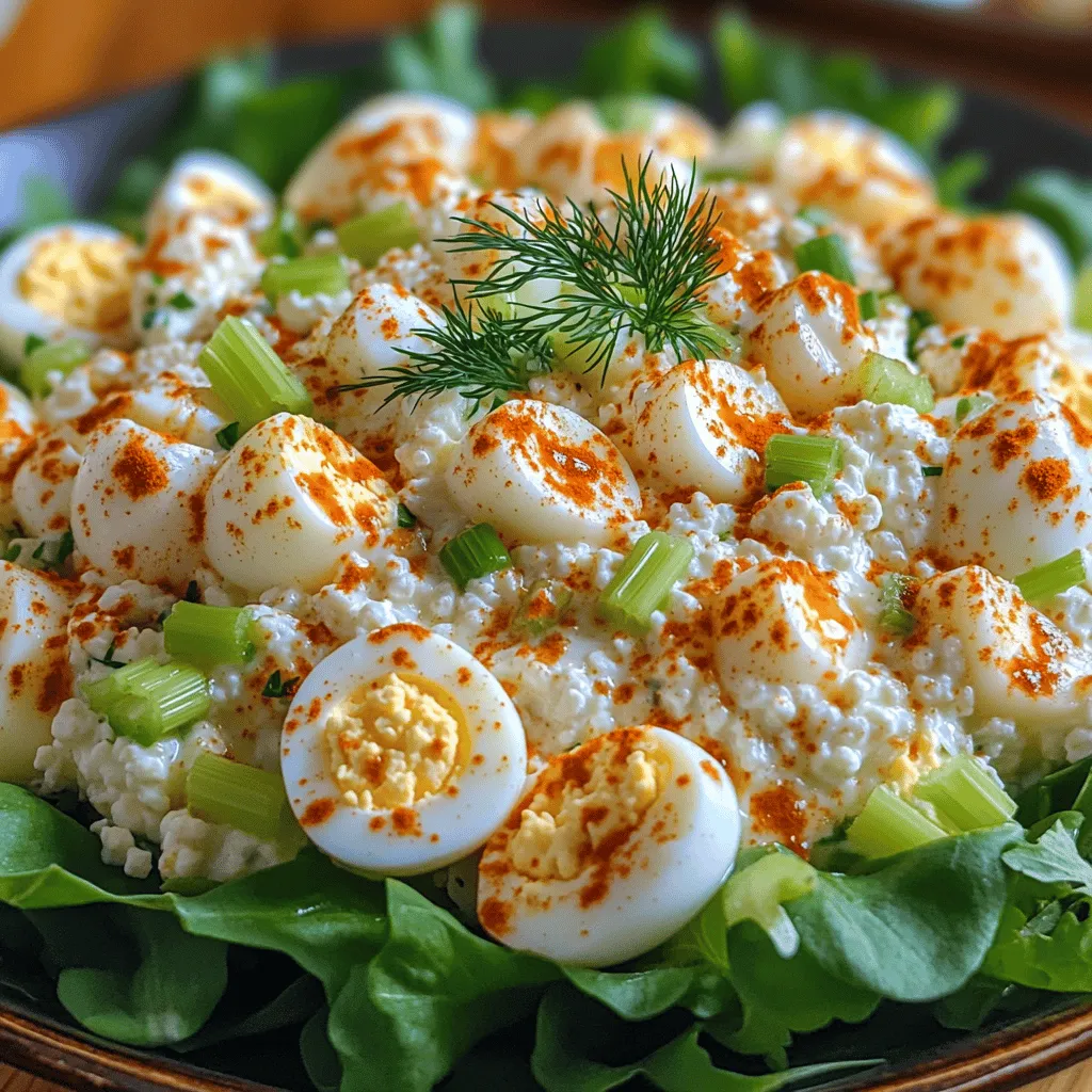 In the world of salads, the creamy cottage cheese egg salad stands out as a versatile and nutritious option that is both satisfying and delicious. This reinvented classic takes the traditional egg salad and infuses it with the rich, creamy texture of cottage cheese, offering a delightful twist that elevates the dish to new heights. With an emphasis on healthier eating without sacrificing flavor, this recipe is ideal for busy individuals looking for a quick yet wholesome meal.