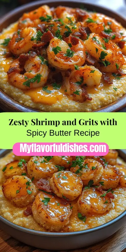Discover the ultimate comfort food with this zesty shrimp and grits recipe topped with spicy butter. This Southern classic combines succulent shrimp with creamy, stone-ground grits for a delightful blend of flavors and textures. Learn how using high-quality ingredients elevates this dish, and enjoy tips on cooking the shrimp to perfection and making a flavorful spicy butter. Perfect for any occasion, this dish embodies warm hospitality and mouthwatering taste that will impress your family and friends.