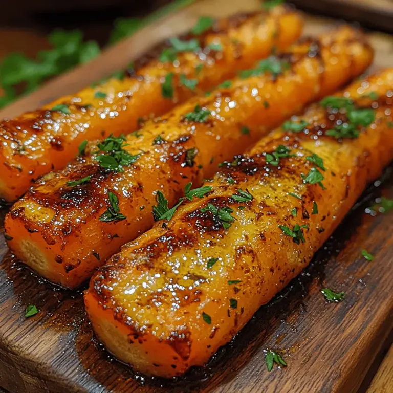 Honey Garlic Butter Roasted Carrots are not just a side dish; they are a celebration of flavors that can elevate any meal. With their vibrant color, sweet aroma, and exquisite taste, these roasted carrots are sure to delight both the eyes and the palate. This dish is a perfect example of how simple ingredients can come together to create something truly spectacular. The combination of sweet honey, savory garlic, and rich butter creates a well-rounded flavor profile that appeals to anyone, regardless of age or culinary preference.