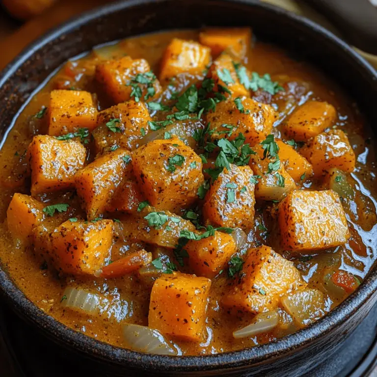Butternut squash, with its smooth, creamy texture and sweet, nutty flavor, is the perfect base for our Golden Harvest Stewed Squash. When selecting butternut squash, look for ones that are heavy for their size with a firm, unblemished skin. The flesh should be bright orange, indicating ripeness and optimal flavor.