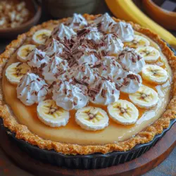 Banana Bliss Cream Pie is a dessert that evokes nostalgia, transporting many of us back to family gatherings and sunny afternoons. This delightful pie combines the natural sweetness of ripe bananas with the luxurious creaminess of a rich custard, creating a treat that is both satisfying and indulgent. Whether served at a birthday party, a holiday feast, or simply as a sweet end to a weeknight dinner, this pie is versatile enough to shine on any occasion.