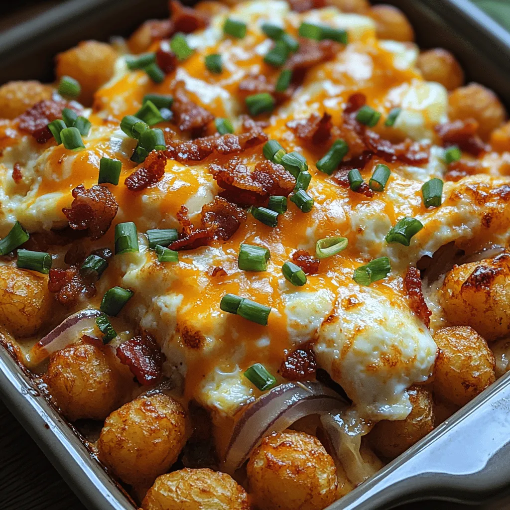 When it comes to breakfast, few dishes are as satisfying and versatile as a breakfast casserole. These hearty meals are perfect for feeding a crowd, making them an ideal choice for family gatherings, brunches, or even a cozy Sunday morning at home. Today, we're diving into a delightful recipe that elevates the breakfast casserole experience: the Cheesy Bacon Bliss Tater Tot Breakfast Casserole.