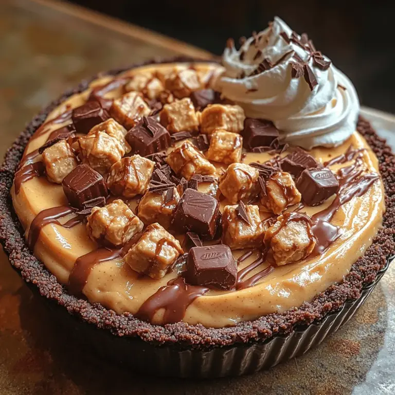 Peanut butter desserts have captured the hearts of sweet-toothed enthusiasts for generations. Whether it’s in cookies, cakes, or pies, the creamy, nutty flavor of peanut butter combined with the sweetness of chocolate creates a symphony of taste that is hard to resist. Among the myriad of delectable options, the Heavenly Reese's Peanut Butter Pie stands out as a quintessential treat for peanut butter aficionados. This luscious dessert is not only a feast for the palate but also a visual delight, showcasing layers of creamy filling nestled in a decadent chocolate cookie crust.