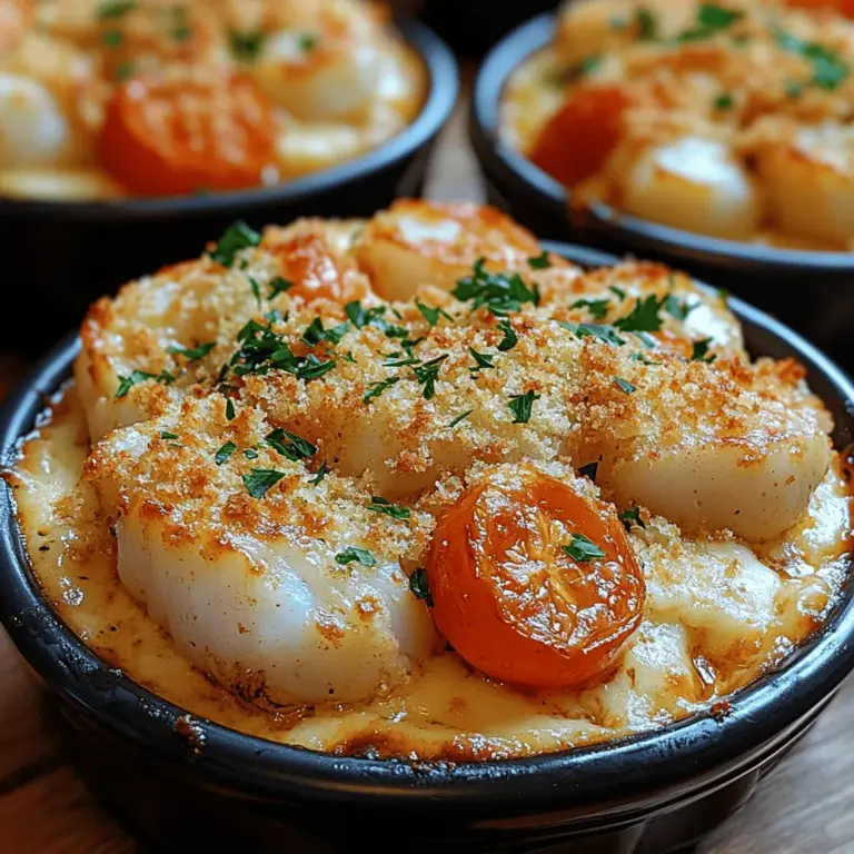 Seafood Cassolette is a delightful culinary experience that brings the ocean's bounty straight to your dining table. This luxurious dish, often served piping hot in charming, individual casseroles, showcases an exquisite medley of seafood, enveloped in a creamy, aromatic sauce that promises to tantalize your taste buds. Perfect for special occasions or intimate dinners, Seafood Cassolette transforms a simple meal into an elegant feast, offering rich flavors and a comforting embrace for those who indulge.