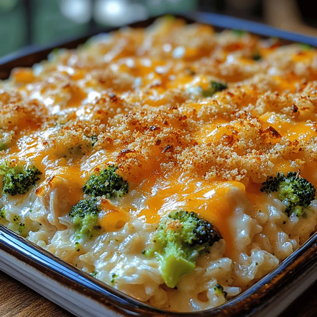 If you're in search of a dish that brings comfort and convenience to your family meals, look no further than the Cheesy Chicken Broccoli Rice Casserole. This delightful casserole is the epitome of home-cooked comfort food, combining tender chicken, crisp broccoli, and fluffy rice, all enveloped in a creamy, cheesy sauce. It's a dish that not only satisfies the appetite but also warms the heart, making it a perfect choice for busy weeknights or casual family gatherings.