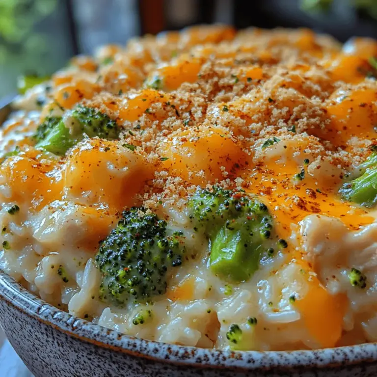 If you're in search of a dish that brings comfort and convenience to your family meals, look no further than the Cheesy Chicken Broccoli Rice Casserole. This delightful casserole is the epitome of home-cooked comfort food, combining tender chicken, crisp broccoli, and fluffy rice, all enveloped in a creamy, cheesy sauce. It's a dish that not only satisfies the appetite but also warms the heart, making it a perfect choice for busy weeknights or casual family gatherings.