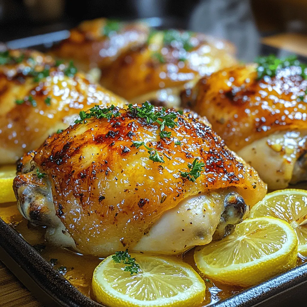 When it comes to comfort food that packs a punch of flavor, few dishes can rival Zesty Lemon Garlic Roasted Chicken Thighs. This mouthwatering recipe combines the brightness of lemon and the aromatic essence of garlic, creating a symphony of tastes that tantalizes the palate. The vibrant citrus notes harmonize beautifully with the savory richness of chicken, making this dish a favorite among home cooks and food enthusiasts alike.