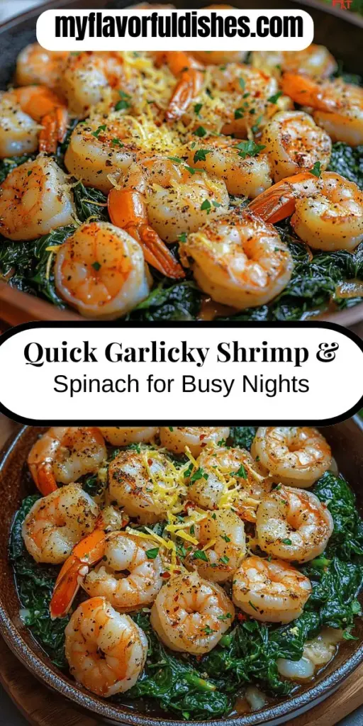 Discover the delightful flavors of Garlicky Shrimp & Spinach Delight—a quick and nutritious meal perfect for busy weeknights or impressive weekend dinners. This recipe combines succulent shrimp, vibrant spinach, and aromatic garlic in under 30 minutes, making it a breeze to prepare. Packed with protein and essential vitamins, this dish not only tantalizes your taste buds but also supports your health. Enjoy the harmony of flavors and elevate your culinary repertoire with this easy-to-make recipe.