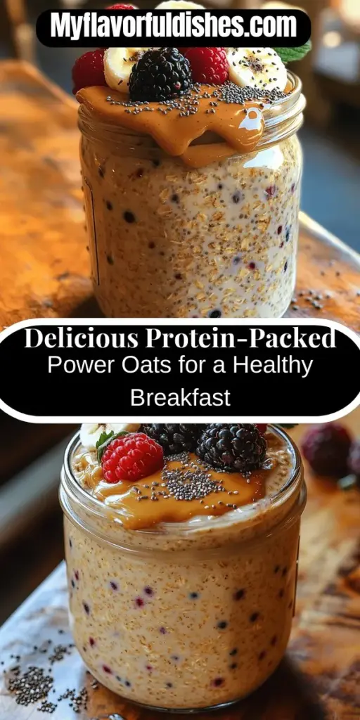 Start your day off right with Protein-Packed Power Oats, a delicious and nutrient-dense breakfast that combines rolled oats, protein powder, almond milk, chia seeds, and almond butter. This easy-to-make recipe is customizable, allowing you to add fresh fruits and natural sweeteners to suit your taste. Not only does it provide much-needed energy, but it also supports muscle recovery and helps stabilize blood sugar levels. Enjoy a wholesome breakfast that fuels your day!