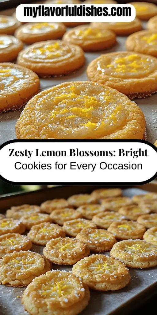 Discover the bright and refreshing delight of Zesty Lemon Blossoms! These homemade cookies combine the sweet and tangy flavors of lemon, making them a stunning addition to any event. Perfect for tea parties, summer picnics, or cozy winter afternoons, their cheerful yellow hue and melt-in-your-mouth texture will impress everyone. Learn about the essential ingredients, preparation steps, and storage tips to master these irresistible cookies and share their delightful sunshine with friends and family.