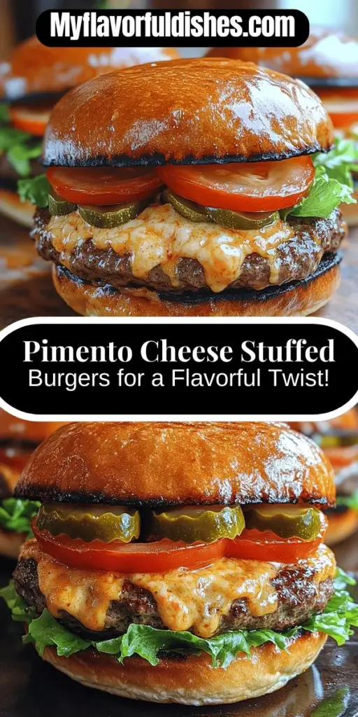 Discover a delicious twist on the classic burger with Pimento Cheese Stuffed Burgers! This recipe blends savory Southern flavors and juicy beef for a truly unforgettable meal. With a creamy filling of sharp cheddar, cream cheese, and sweet pimentos, each bite is packed with flavor. Perfect for impressing guests at your next cookout, this guide walks you through all the steps, from choosing the right meat to cooking techniques and serving suggestions. Elevate your burger night with this gourmet treat!