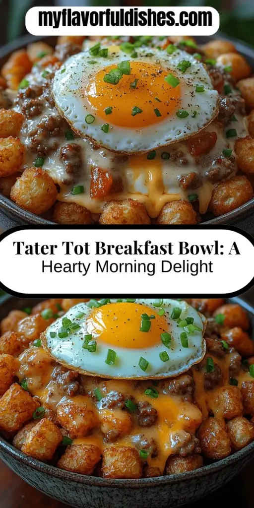Discover the ultimate breakfast delight with the Tater Tot Breakfast Bowl with Sausage Gravy. This comforting dish combines crispy tater tots, rich sausage gravy, and perfectly cooked eggs for a satisfying morning feast. Perfect for brunch or a family breakfast, it's easy to customize for everyone's taste. This article guides you through choosing the best ingredients, preparing each component, and assembling a bowl that’s as delicious as it is visually appealing. Elevate your breakfast game today!