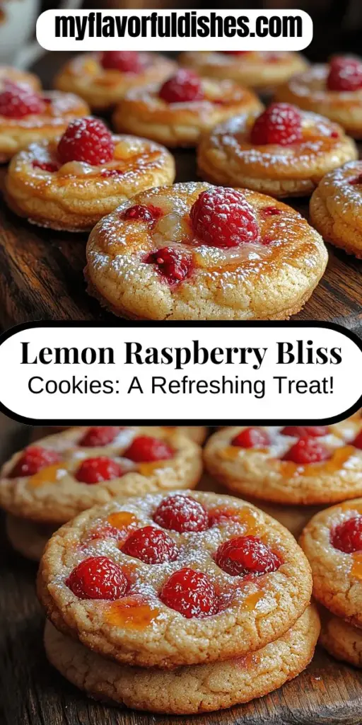 Indulge in the delightful world of Lemon Raspberry Bliss Cookies! These cookies are a perfect blend of zesty lemons and sweet raspberries, creating a refreshing treat that's sure to impress. With their golden-brown edges and soft, chewy centers, they are not only delicious but also visually stunning. Ideal for any occasion, learn how to bake these flavorful cookies step-by-step and elevate your baking skills to impress family and friends. Enjoy the sensory experience of baking and share the joy!