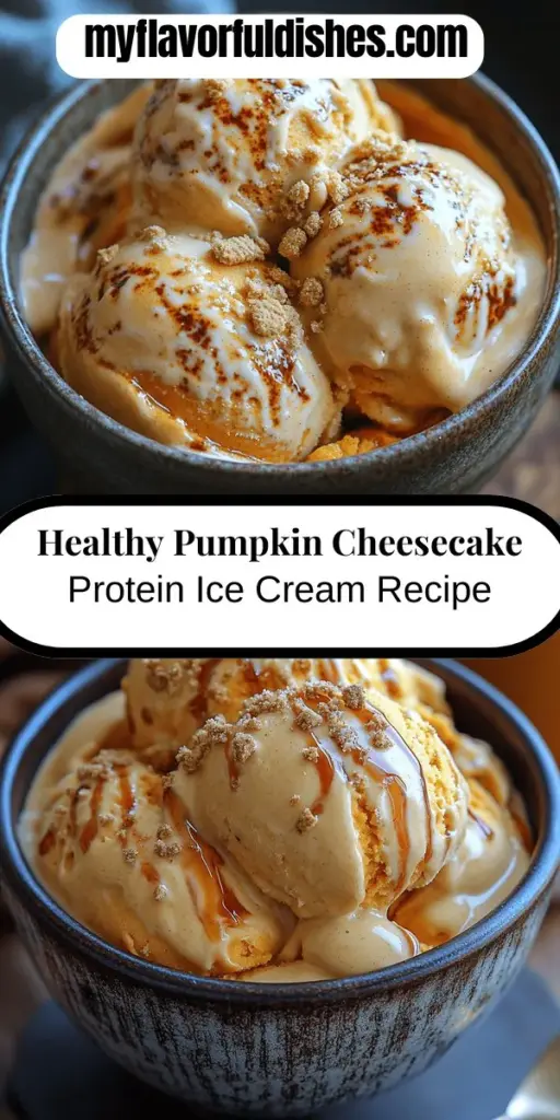 Discover the joy of guilt-free indulgence with this delicious Guilt-Free Pumpkin Cheesecake Protein Ice Cream. Perfect for autumn cravings, this creamy treat blends nutritious pumpkin puree, protein-rich Greek yogurt, and low-fat cream cheese for a healthy dessert experience. Packed with flavor and made with wholesome ingredients, this delightful recipe is easy to customize, making it a fantastic go-to for satisfying your sweet tooth without compromising your wellness goals. Enjoy a scoop today!