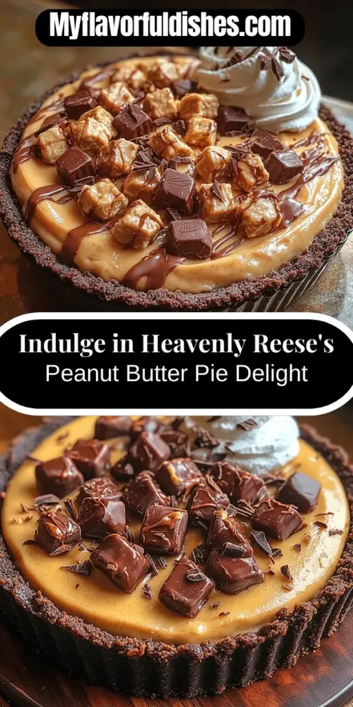 Indulge in the ultimate dessert with the Heavenly Reese's Peanut Butter Pie, a delightful treat that combines creamy peanut butter and rich chocolate in a chocolate cookie crust. Perfect for any occasion, this pie is guaranteed to impress your guests and satisfy sweet cravings. With easy-to-follow instructions, you can create this decadent dessert at home and enjoy its luscious layers topped with chopped Reese's Peanut Butter Cups. Explore the perfect balance of flavors and textures in every bite!