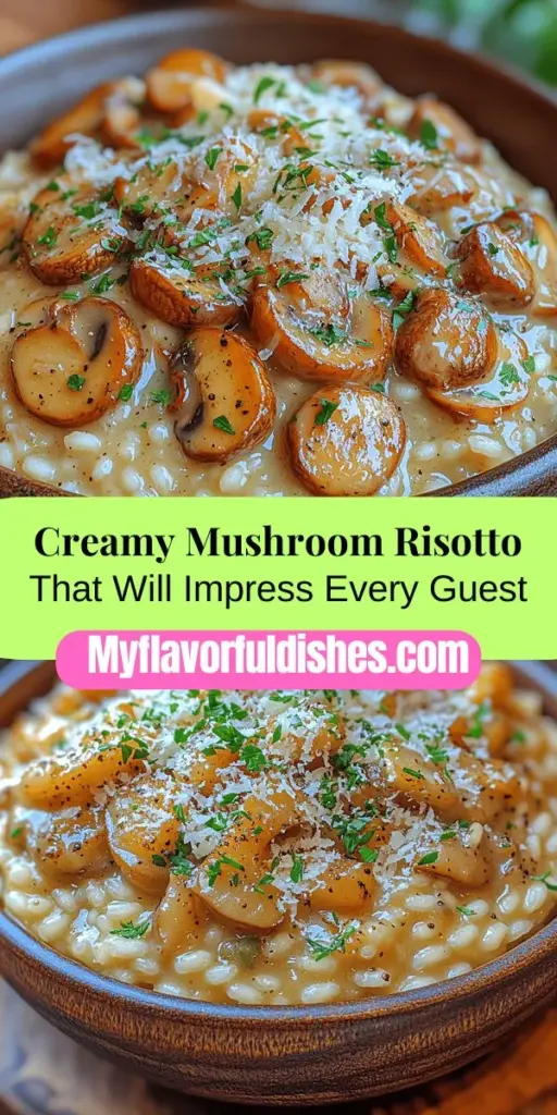 Experience the culinary delight of creamy mushroom risotto, a classic Italian dish that brings comfort to your table. With its rich, creamy texture and earthy flavors, this risotto is perfect for any occasion, whether a cozy family dinner or a special celebration. Learn the art of making this dish with fresh Arborio rice, savory mushrooms, aromatic herbs, and a touch of cream. Follow our step-by-step guide and impress your loved ones with a taste of Italy in your own kitchen. Discover how to create the perfect silken risotto that will leave everyone asking for seconds.