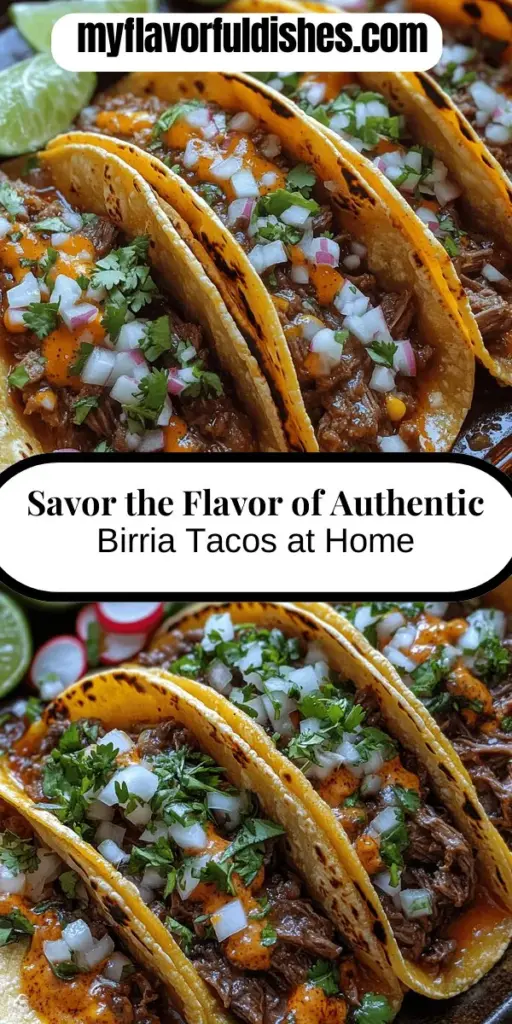 Discover the delightful world of Flavorful Birria Tacos, a culinary treasure from Mexico. Originating in Jalisco, these tacos feature tender, slow-cooked beef infused with a blend of aromatic spices and wrapped in warm corn tortillas. Dive into the rich history and vibrant flavors of this dish, learn about essential ingredients like dried chilies and spices, and follow our step-by-step guide to create your own delicious tacos. Enjoy a taste of tradition that brings family and friends together around the table!