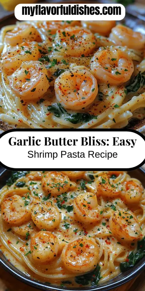 Indulge in the delightful simplicity of Garlic Butter Bliss Shrimp Pasta, a perfect balance of succulent shrimp and creamy garlic butter sauce. This dish not only impresses with its gourmet taste but also packs nutritional benefits from rich protein and fresh ingredients. Whether for a quick weeknight meal or a dinner party, this recipe transforms everyday dining into a memorable experience. Discover how easy it is to create a restaurant-quality dish at home!