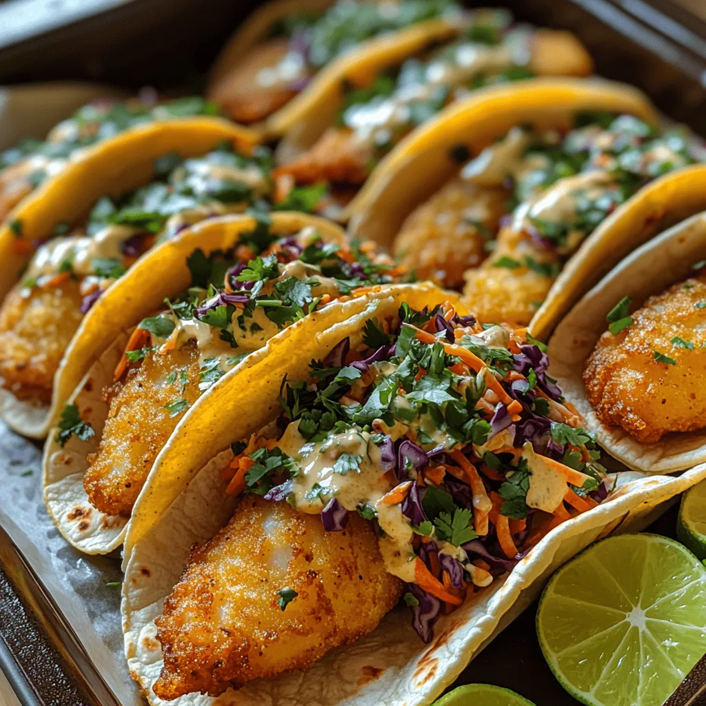 Fish tacos have surged in popularity over the past few decades, becoming a staple in modern cuisine that diners and home cooks alike crave. The appeal of crispy fish tacos lies in their perfect combination of textures and flavors. The crunchiness of the fried fish, the refreshing crispness of the slaw, and the zesty brightness of the toppings come together to create a delightful culinary experience that tantalizes the taste buds. This recipe is not only a crowd-pleaser for gatherings but also a convenient option for busy weeknight dinners, allowing you to whip up a delicious meal in no time.