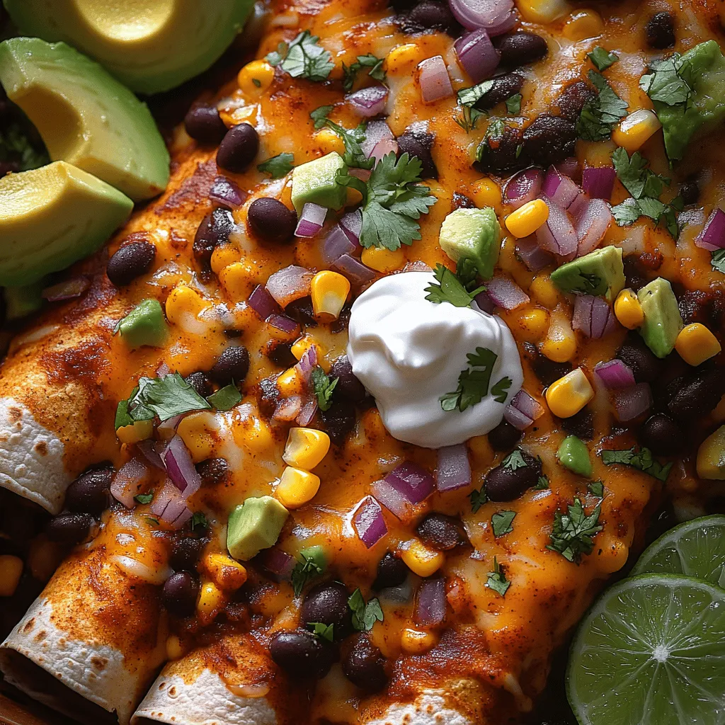 If you're on the lookout for a delectable and satisfying vegetarian dish, look no further than Spicy Black Bean Enchiladas Fiesta. This vibrant recipe offers a mouthwatering combination of flavors and textures that are sure to please both vegetarians and meat-lovers alike. Enchiladas, a staple of Mexican cuisine, provide a warm, comforting experience, and when filled with spicy black beans and topped with rich enchilada sauce, they become an irresistible treat.