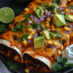 If you're on the lookout for a delectable and satisfying vegetarian dish, look no further than Spicy Black Bean Enchiladas Fiesta. This vibrant recipe offers a mouthwatering combination of flavors and textures that are sure to please both vegetarians and meat-lovers alike. Enchiladas, a staple of Mexican cuisine, provide a warm, comforting experience, and when filled with spicy black beans and topped with rich enchilada sauce, they become an irresistible treat.