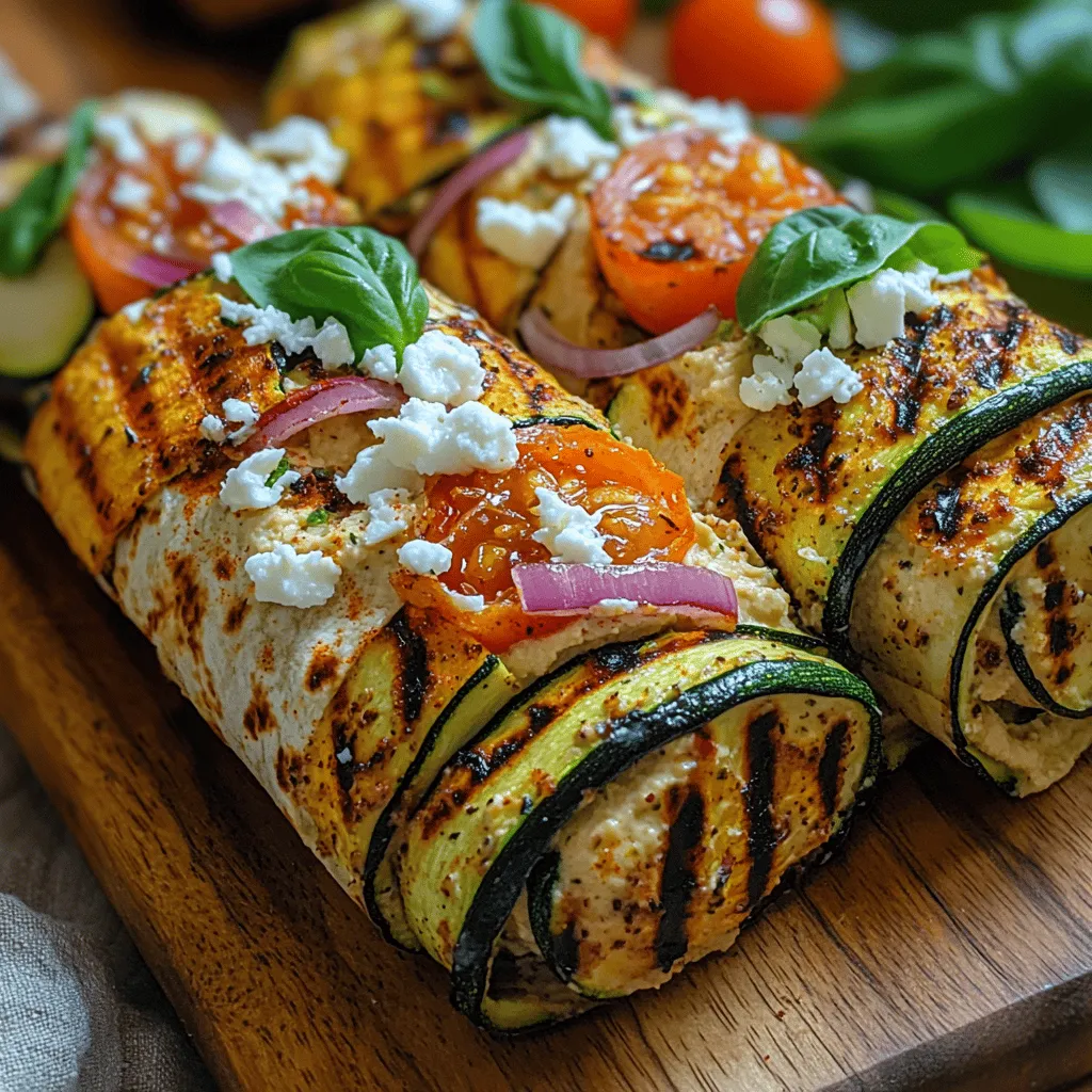 In the world of quick and healthy meals, Grilled Zucchini Hummus Wraps stand out as a vibrant and delicious option that is perfect for lunch or a light dinner. This recipe not only boasts an assortment of flavors and textures but also highlights the versatility of wraps in meal preparation. Whether you're packing lunch for work, preparing a meal for a picnic, or just looking for a quick and healthy dinner solution, these wraps can be tailored to fit your needs and preferences.