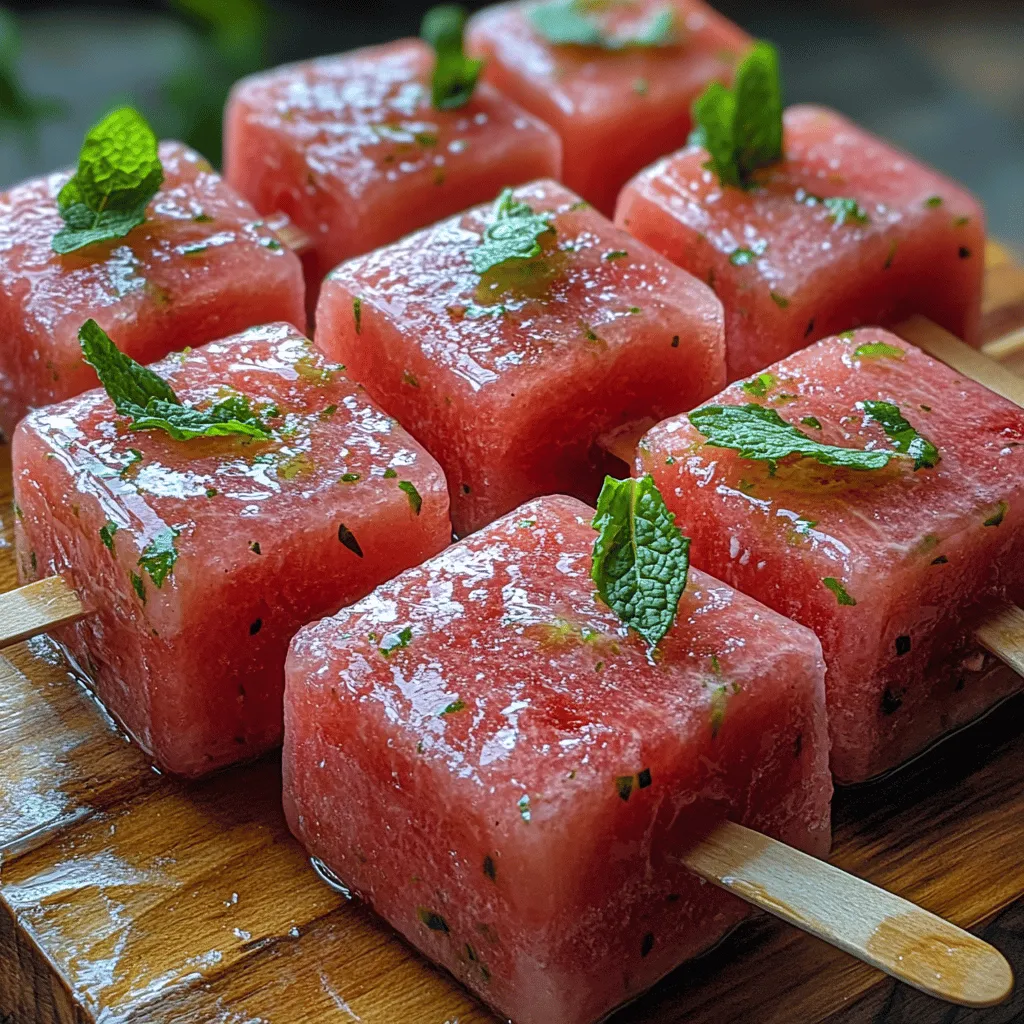 Tropical Bliss Coconut Watermelon Pops: A Refreshing Treat for Hot Days