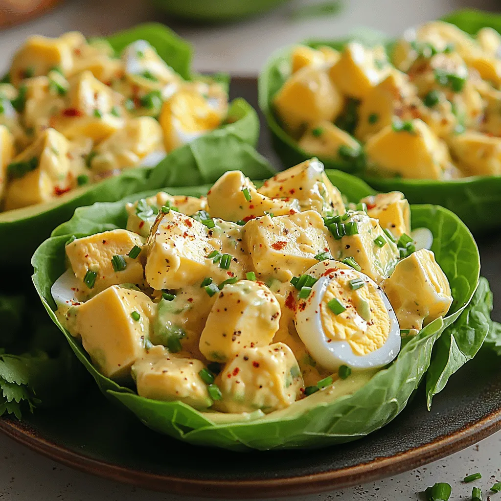 Avocado Egg Salad Lettuce Cups are ideal for those who want to enjoy a nutritious meal without spending hours in the kitchen. They combine creamy avocado and protein-rich eggs, creating a satisfying salad that can be served in crisp lettuce leaves. This dish caters to various dietary preferences, making it a go-to option for health enthusiasts and anyone seeking a delicious, guilt-free meal. With a preparation time of just 15 minutes, these lettuce cups can easily be whipped up for a quick meal or served as an elegant appetizer at gatherings.