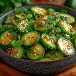 Asian cuisine is celebrated for its vibrant flavors and refreshing dishes that awaken the palate. From the spicy heat of Szechuan peppers to the delicate sweetness of Thai coconut milk, the diversity of ingredients creates a culinary tapestry that is both complex and inviting. Among these delightful offerings, the Crispy Crunchy Asian Cucumber Salad stands out as a perfect side dish or appetizer, embodying the essence of freshness and balance that characterizes much of Asian cooking.