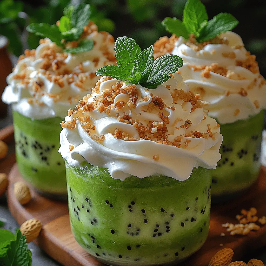 Frosty Kiwi Cream Cups Recipe