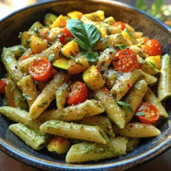 Vibrant Pesto Pasta with Summer Veggies: A Taste of Summer