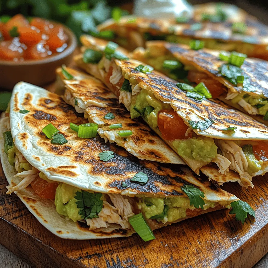 Quesadillas have long enjoyed a place of prominence in the realm of comfort food, celebrated for their versatility and simplicity. This classic Mexican dish, traditionally made with cheese and a variety of fillings, can be customized to suit any palate. Whether enjoyed as a quick snack, a satisfying lunch, or a delightful dinner, quesadillas are a go-to option for many home cooks and restaurant menus alike. Among the myriad of versions, the Avocado Chicken Quesadilla Melts stand out, offering a unique twist that combines the creamy richness of ripe avocados with tender, flavorful chicken.