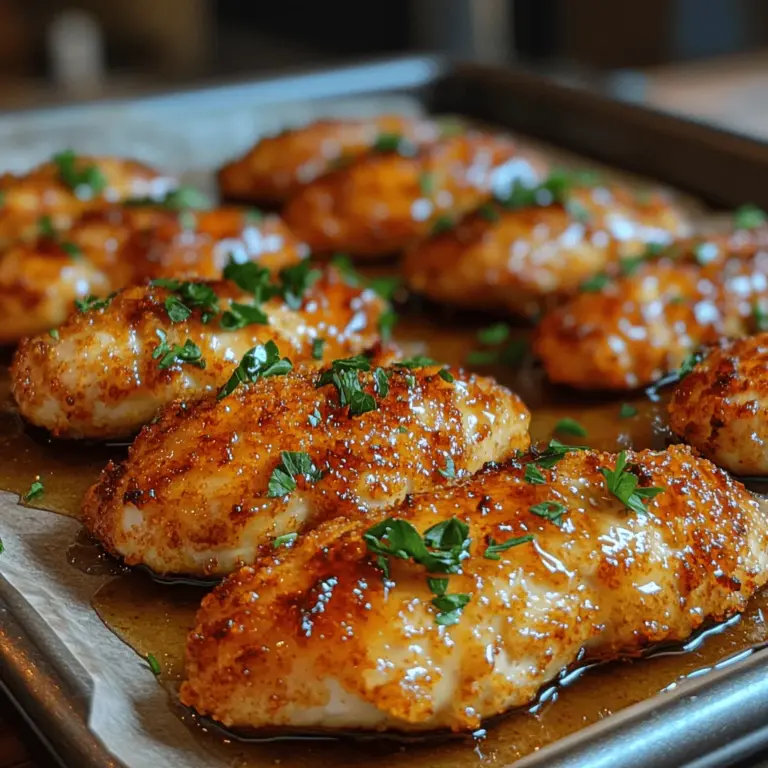 If you’re searching for the perfect balance of flavor and health, look no further than Spicy-Sweet Hot Honey Baked Chicken Tenders. This dish is a delightful fusion of savory and sweet, boasting a tantalizing spicy kick that makes it an instant crowd-pleaser. With the rise of culinary creativity in modern kitchens, sweet and spicy flavors have surged in popularity, appearing in everything from gourmet sauces to innovative home-cooked meals. These chicken tenders perfectly encapsulate this trend, combining the comforting familiarity of tender chicken with the exciting twist of hot honey.