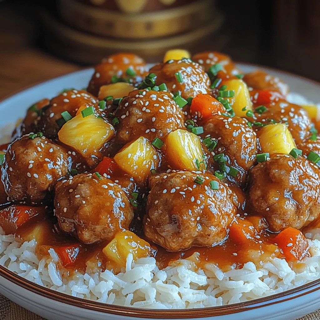The foundation of any great meatball lies in its ingredients. For Sweet and Sour Pineapple Meatballs, you have a choice between ground pork or chicken, both of which bring their distinct flavors to the dish. Ground pork is slightly fattier, which helps in achieving juicy meatballs, while ground chicken offers a leaner alternative without sacrificing taste.