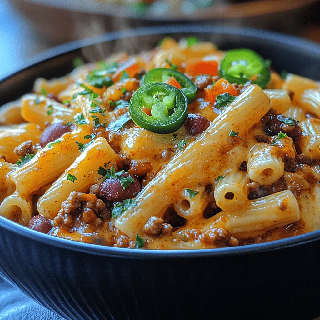 In the realm of comforting meals, few dishes evoke warmth and satisfaction quite like Cheesy Spicy Chili Mac. This delectable fusion of pasta and spicy chili is not only a feast for the taste buds but also a nostalgic reminder of family dinners and cozy gatherings. The creamy, cheesy goodness envelops tender pasta, while the robust flavors of chili and spices create a vibrant, hearty dish that can easily become a favorite on any dinner table.