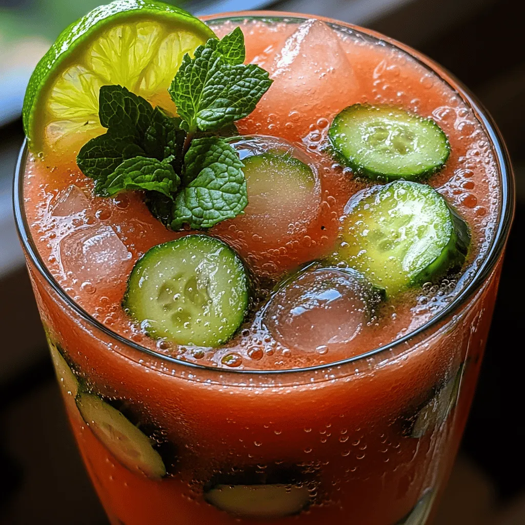As the summer sun blazes down, the search for the perfect refreshing beverage becomes a priority for many. With temperatures soaring, people are drawn to drinks that not only quench their thirst but also invigorate their senses. Among the plethora of options, the Watermelon Cucumber Cooler stands out as the quintessential summer drink. This delightful concoction perfectly balances sweet and savory notes, making it an ideal thirst-quencher for those hot summer days.