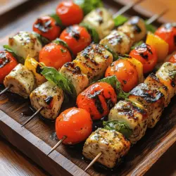 Caprese Chicken Skewers: A Fresh and Flavorful Delight