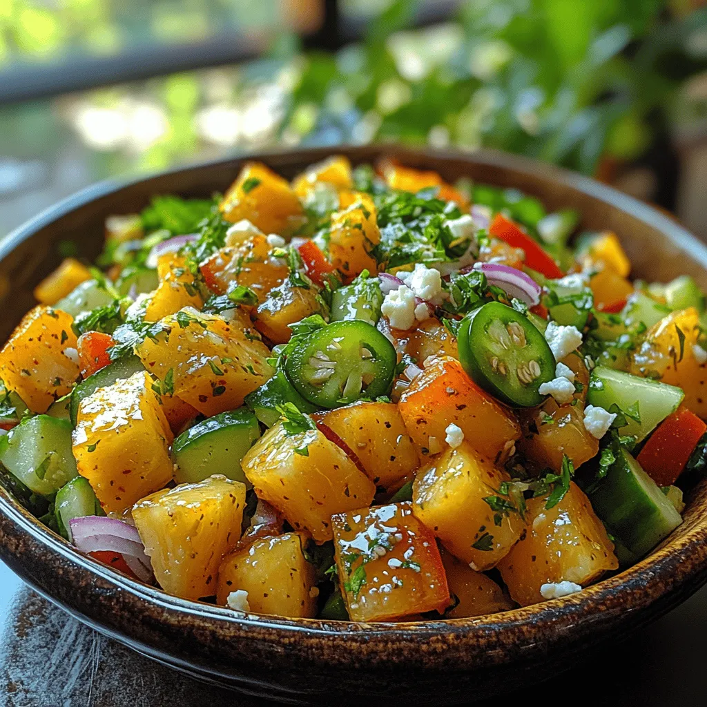 In a world where vibrant flavors and fresh ingredients reign supreme, the Tropical Zest Salad stands out as a delightful option for health-conscious eaters and culinary enthusiasts alike. Bursting with the tropical sweetness of ripe pineapple and the crispness of cucumber, this salad not only tantalizes the taste buds but also embodies the essence of summer.