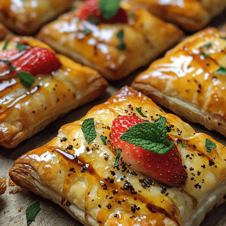 At the heart of any good puff pastry dish is, of course, the puff pastry itself. This flaky, buttery pastry is known for its light, airy texture, which is achieved by layering dough with butter and folding it multiple times. This process creates hundreds of delicate layers that puff up beautifully when baked, providing a satisfying crunch that contrasts perfectly with the creamy filling.