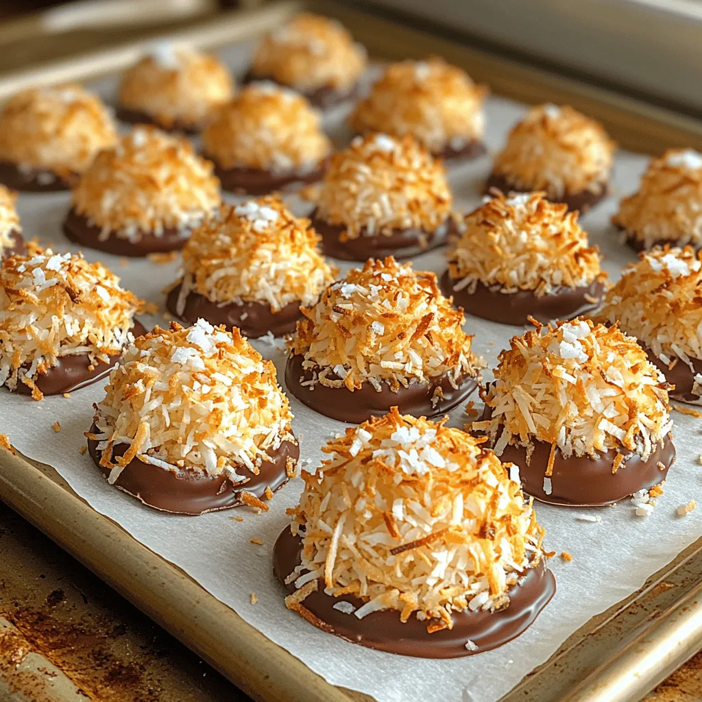 Tropical Bliss Chocolate Dipped Coconut Clusters
