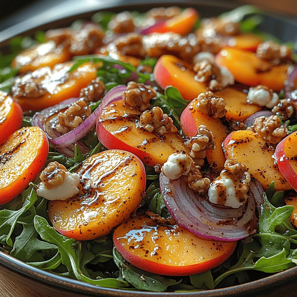 As the seasons shift and fresh produce begins to grace our markets, there’s no better way to celebrate the vibrant flavors of nature than with a delicious salad. The Sweet & Spicy Peach Arugula Balsamic Salad perfectly encapsulates the essence of summer, offering a delightful combination of sweet, spicy, and savory elements. This salad is not only visually stunning but also bursting with flavor, making it an ideal dish for gatherings, picnics, or even a quick weeknight dinner.