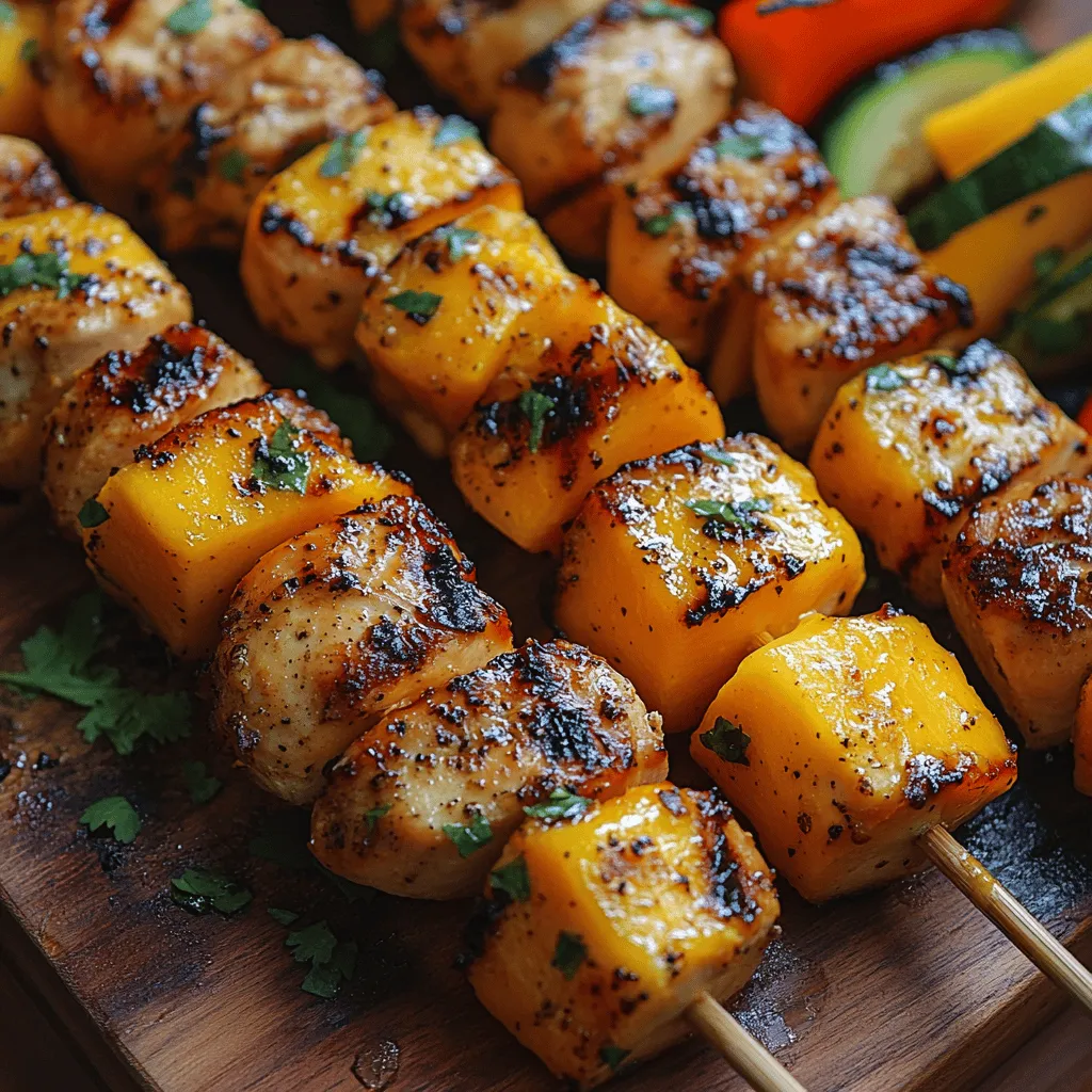 Grilled chicken skewers are a beloved dish that combines flavor, convenience, and versatility, making them an ideal choice for any occasion. Whether you're hosting a summer barbecue, preparing a family dinner, or simply enjoying a casual night in, chicken skewers can delight your taste buds and satisfy your hunger. The highlight of this particular recipe is a zesty mango marinade that elevates the humble chicken to a tropical paradise of flavor.