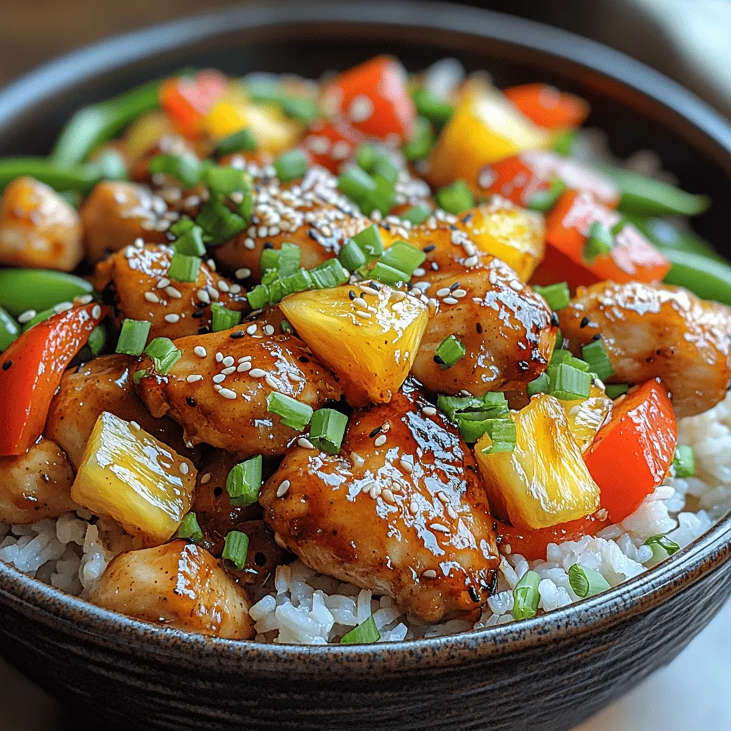To create the perfect Tropical Pineapple Chicken Teriyaki Bowl, it’s essential to use high-quality ingredients that contribute flavor, nutrition, and visual appeal. Each element plays a significant role in the overall experience of this dish. Let’s explore the key components that make this bowl a standout.