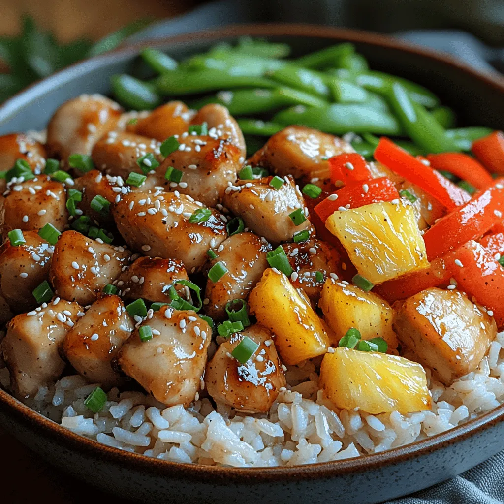 To create the perfect Tropical Pineapple Chicken Teriyaki Bowl, it’s essential to use high-quality ingredients that contribute flavor, nutrition, and visual appeal. Each element plays a significant role in the overall experience of this dish. Let’s explore the key components that make this bowl a standout.