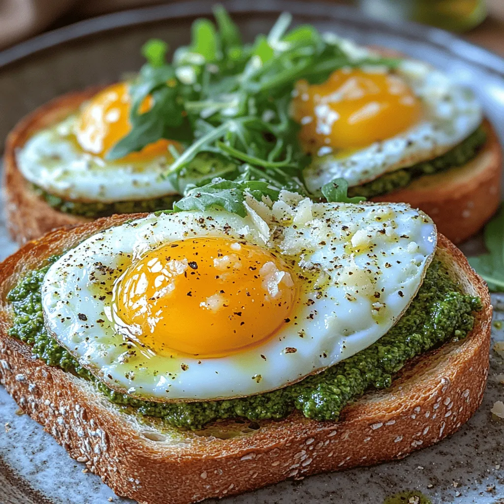 In today’s fast-paced world, finding a delicious and nutritious breakfast can be a challenge. Many people often resort to quick, processed options that lack flavor and nutritional value. However, the Pesto Egg Toast with Arugula offers a perfect blend of flavors and textures that is both satisfying and easy to prepare. This recipe combines the creaminess of eggs, the aromatic freshness of pesto, and the peppery bite of arugula, all atop a hearty slice of whole grain bread.