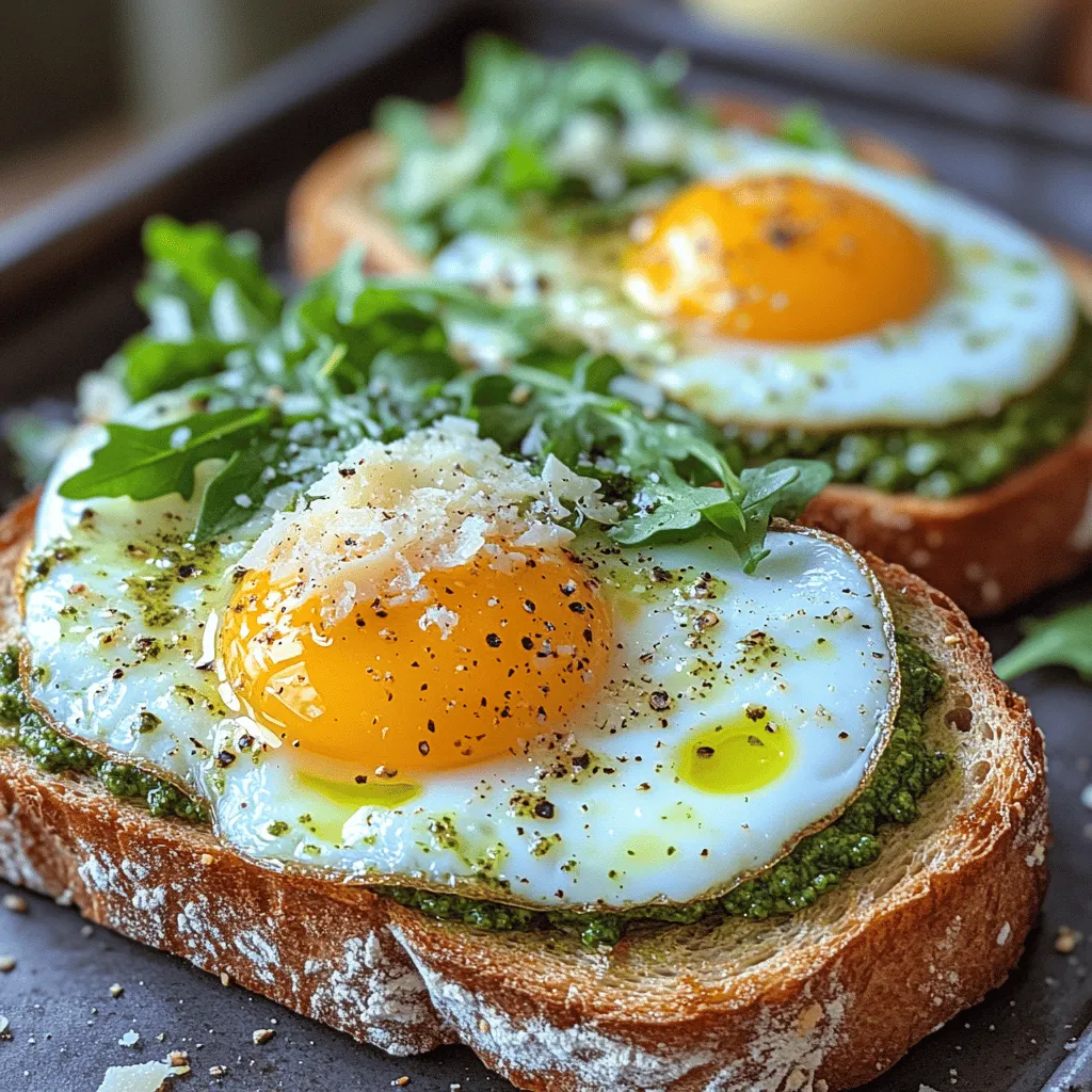 In today’s fast-paced world, finding a delicious and nutritious breakfast can be a challenge. Many people often resort to quick, processed options that lack flavor and nutritional value. However, the Pesto Egg Toast with Arugula offers a perfect blend of flavors and textures that is both satisfying and easy to prepare. This recipe combines the creaminess of eggs, the aromatic freshness of pesto, and the peppery bite of arugula, all atop a hearty slice of whole grain bread.