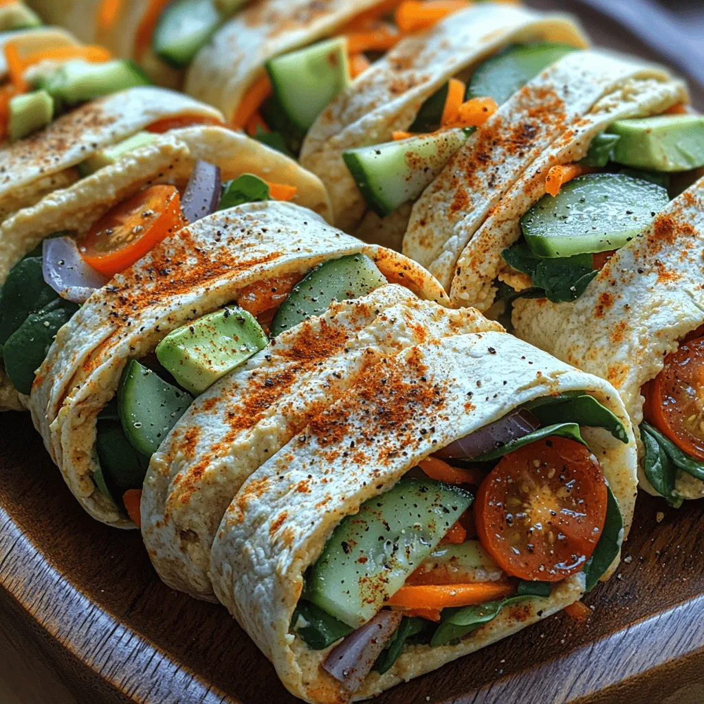Wraps have become a beloved meal option for many, thanks to their versatility and convenience. Perfect for lunch, dinner, or a quick snack, wraps can be filled with a variety of ingredients to suit any palate. Among the myriad of wrap recipes, Creamy Garlic Hummus Wraps stand out for their delightful flavor and wholesome ingredients. This recipe not only caters to those following vegetarian and healthy eating lifestyles but also promises an explosion of taste and nutrition in every bite.