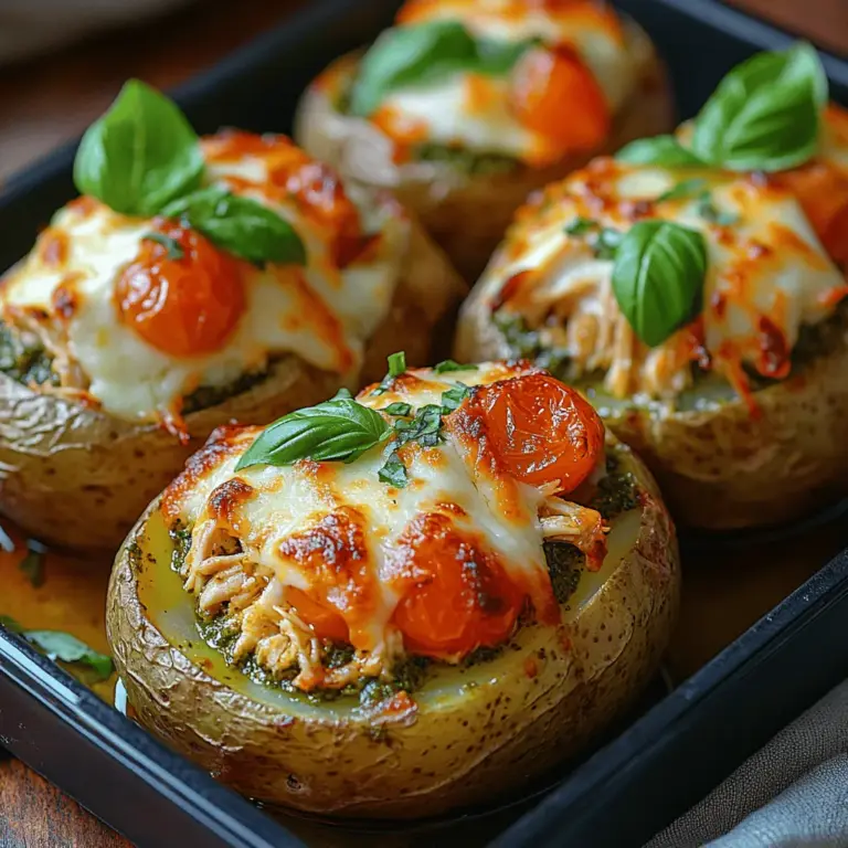 The foundation of any great dish lies in its ingredients, and the Pesto Chicken Stuffed Potatoes are no exception. Here’s a closer look at the core components of this recipe: